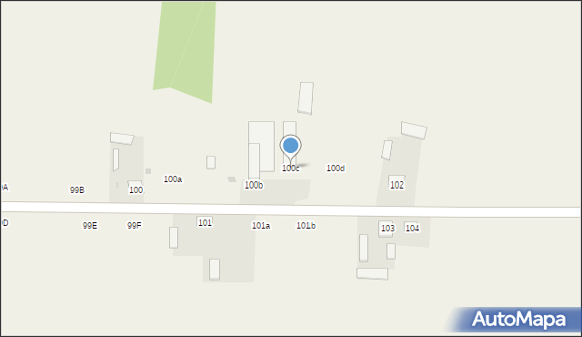 Ruda, Ruda, 100c, mapa Ruda