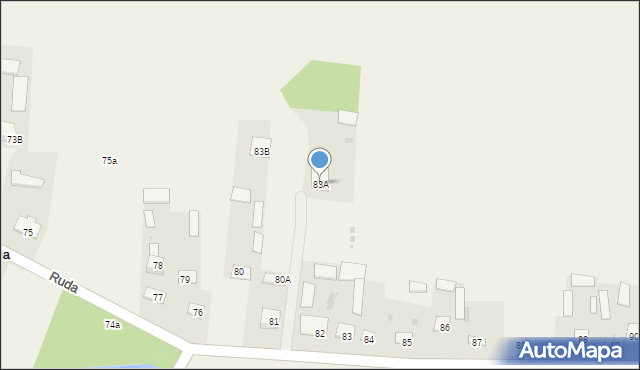 Ruda, Ruda, 83A, mapa Ruda