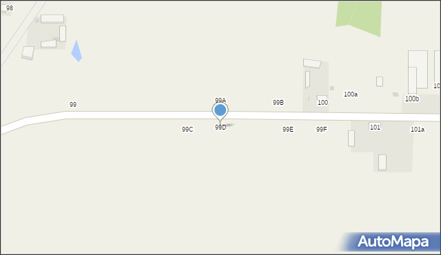 Ruda, Ruda, 99D, mapa Ruda