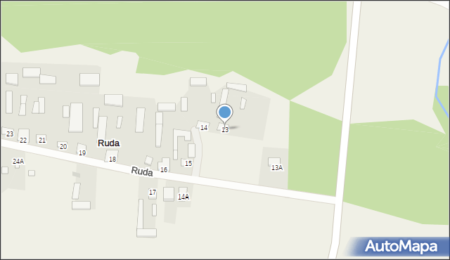 Ruda, Ruda, 13, mapa Ruda