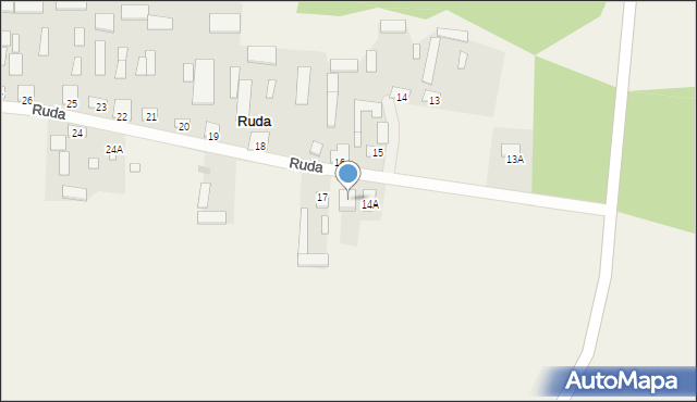 Ruda, Ruda, 15A, mapa Ruda