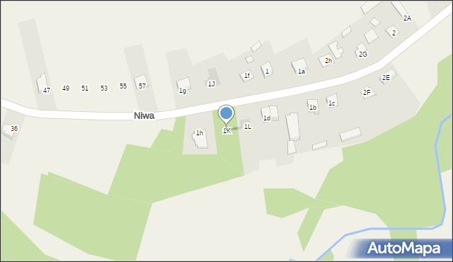 Ruda, Ruda, 1K, mapa Ruda