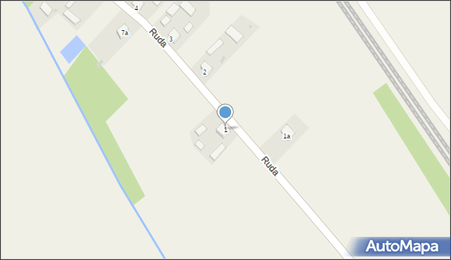 Ruda, Ruda, 1, mapa Ruda