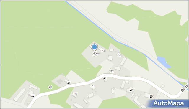 Ruda, Ruda, 23A, mapa Ruda