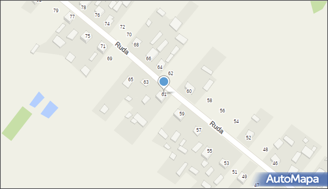 Ruda, Ruda, 61, mapa Ruda