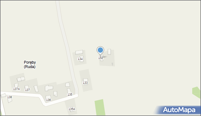 Ruda, Ruda, 132, mapa Ruda