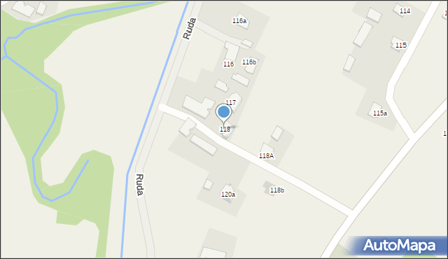Ruda, Ruda, 118, mapa Ruda
