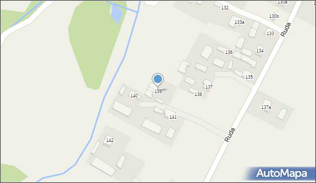 Ruda, Ruda, 139, mapa Ruda