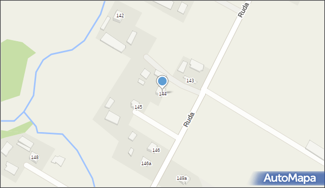 Ruda, Ruda, 144, mapa Ruda