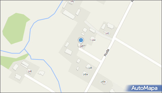 Ruda, Ruda, 145, mapa Ruda