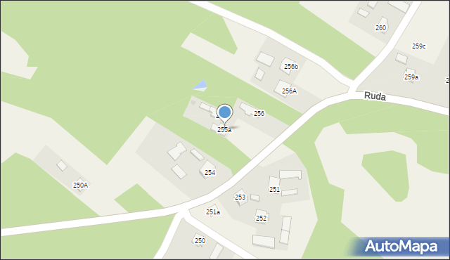 Ruda, Ruda, 255a, mapa Ruda