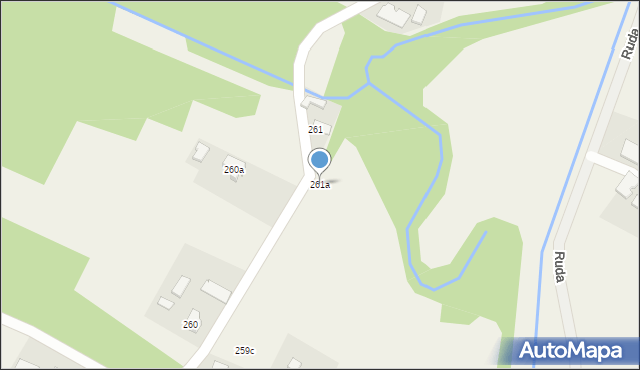 Ruda, Ruda, 261a, mapa Ruda