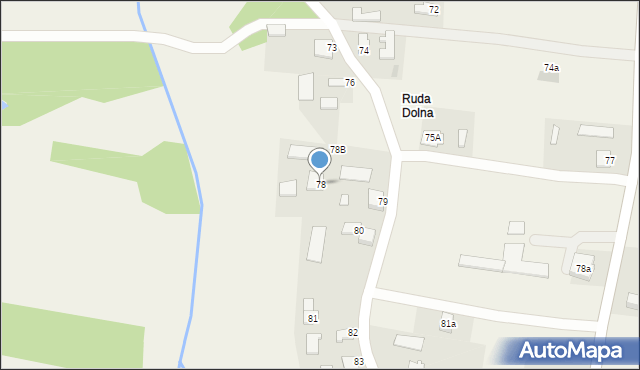 Ruda, Ruda, 78, mapa Ruda