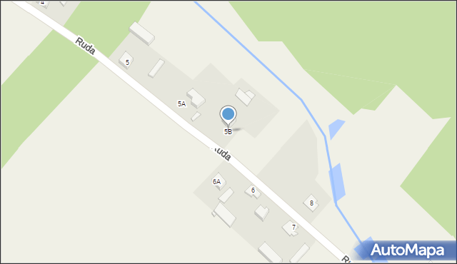 Ruda, Ruda, 5B, mapa Ruda