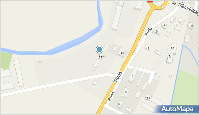 Ruda, Ruda, 12B, mapa Ruda