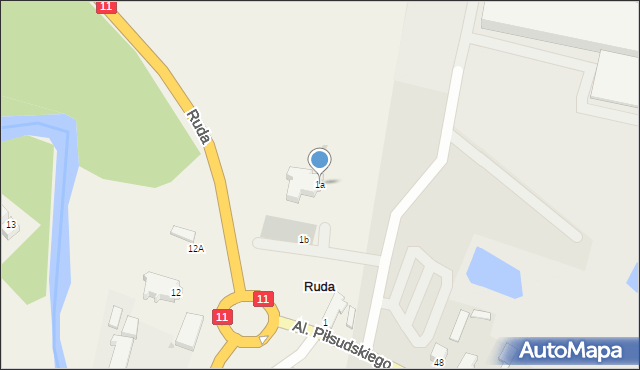 Ruda, Ruda, 1a, mapa Ruda