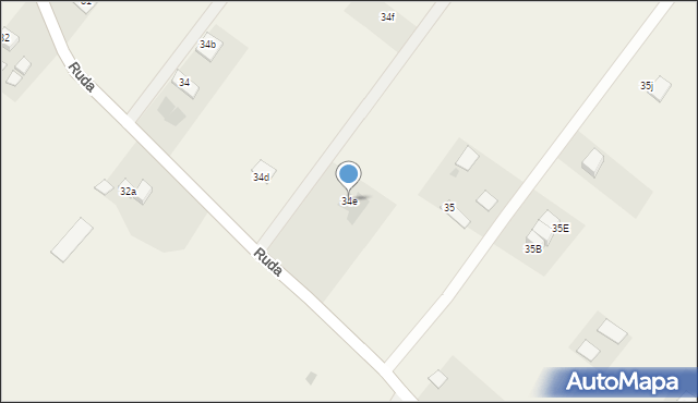 Ruda, Ruda, 34e, mapa Ruda