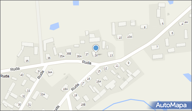 Ruda, Ruda, 14, mapa Ruda