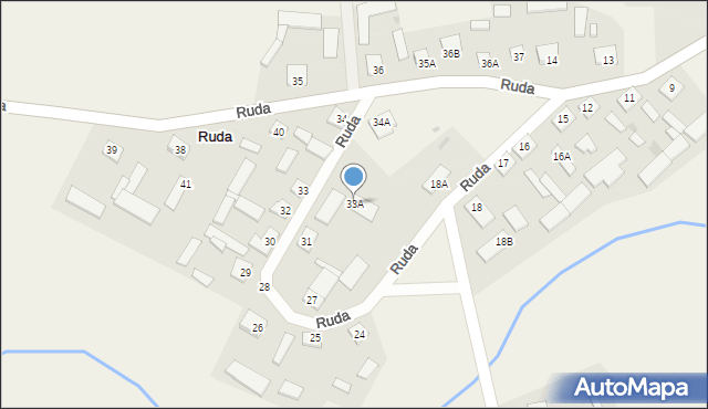 Ruda, Ruda, 33A, mapa Ruda