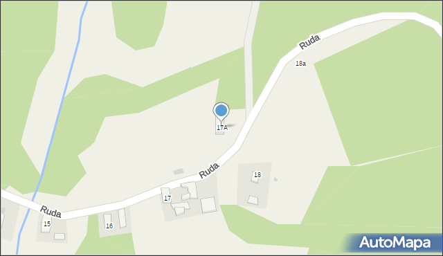 Ruda, Ruda, 17A, mapa Ruda