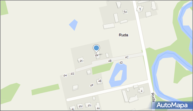 Ruda, Ruda, 4A, mapa Ruda