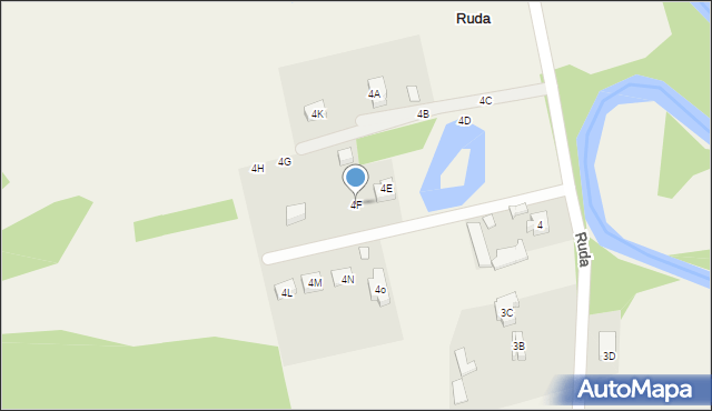 Ruda, Ruda, 4F, mapa Ruda