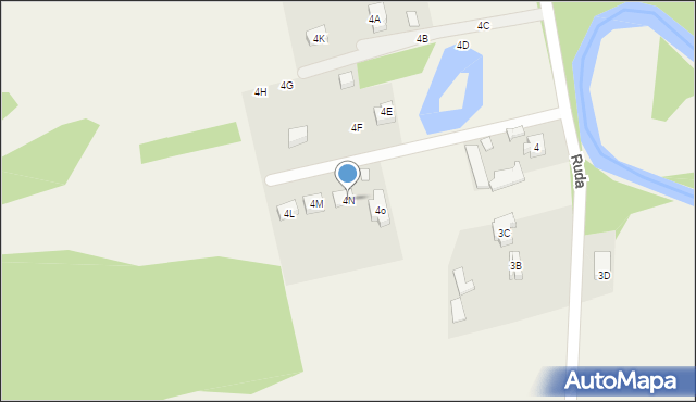Ruda, Ruda, 4N, mapa Ruda