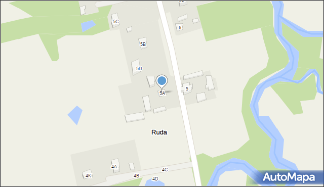 Ruda, Ruda, 5A, mapa Ruda