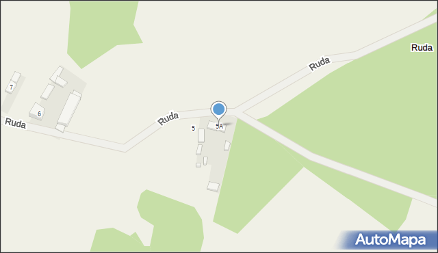 Ruda, Ruda, 5A, mapa Ruda