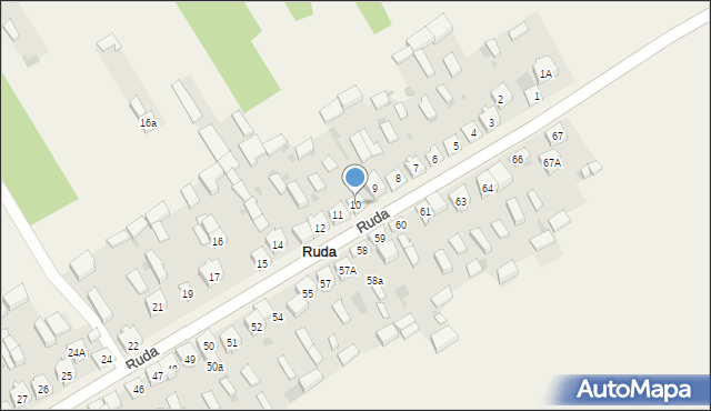 Ruda, Ruda, 10, mapa Ruda