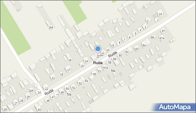 Ruda, Ruda, 12, mapa Ruda