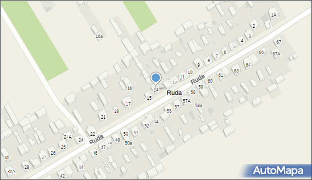 Ruda, Ruda, 14, mapa Ruda