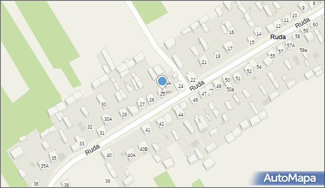 Ruda, Ruda, 25, mapa Ruda