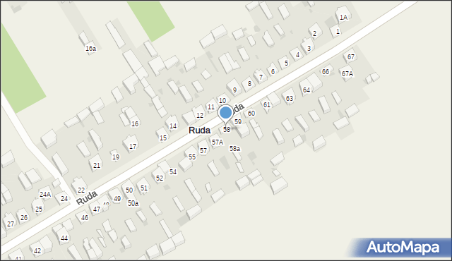 Ruda, Ruda, 58, mapa Ruda