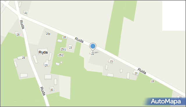 Ruda, Ruda, 22, mapa Ruda