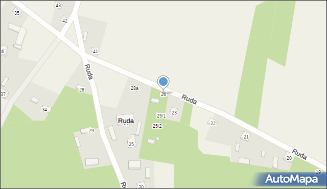 Ruda, Ruda, 26, mapa Ruda