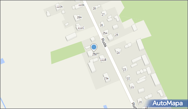 Ruda, Ruda, 25b, mapa Ruda