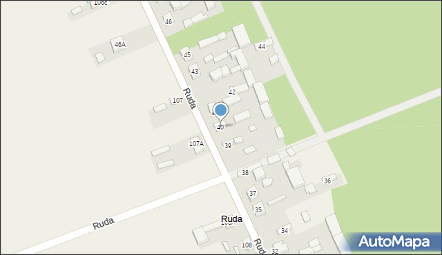 Ruda, Ruda, 40, mapa Ruda