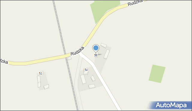 Ruda, Rudzka, 56, mapa Ruda