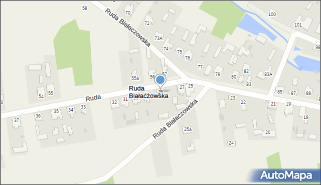 Ruda Białaczowska, Ruda Białaczowska, 28, mapa Ruda Białaczowska