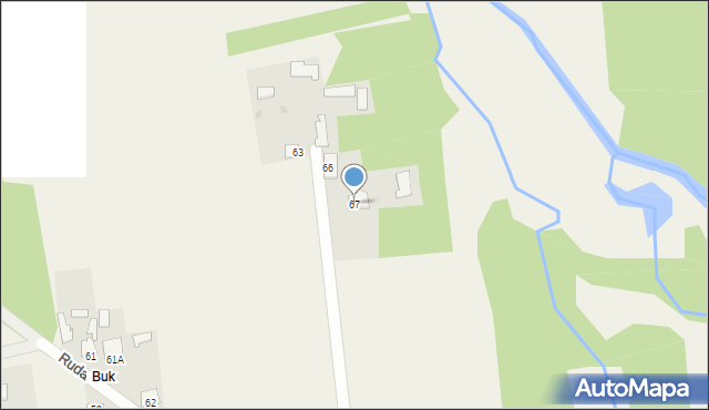 Ruda Białaczowska, Ruda Białaczowska, 67, mapa Ruda Białaczowska