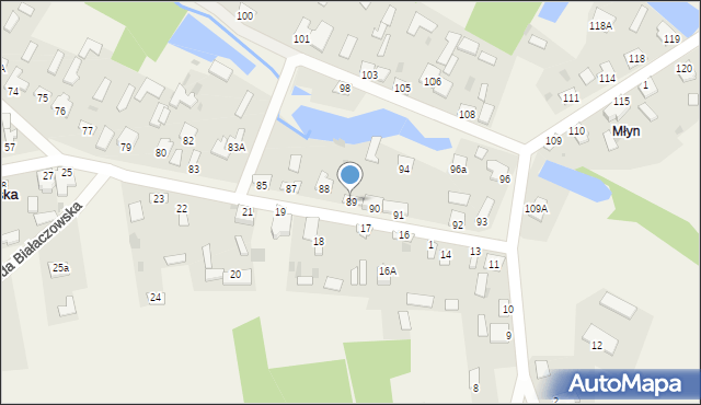 Ruda Białaczowska, Ruda Białaczowska, 89, mapa Ruda Białaczowska