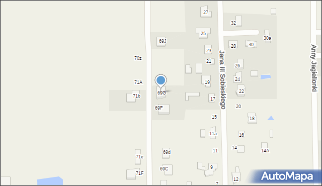 Ruda-Bugaj, Ruda-Bugaj, 69G, mapa Ruda-Bugaj