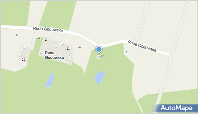 Ruda Godowska, Ruda Godowska, 19, mapa Ruda Godowska