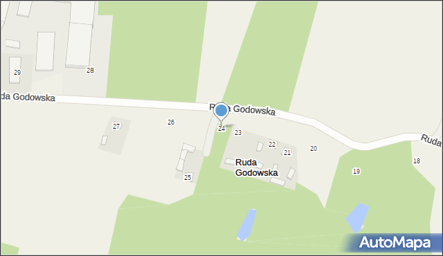 Ruda Godowska, Ruda Godowska, 24, mapa Ruda Godowska