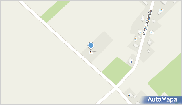Ruda Jeżewska, Ruda Jeżewska, 5a, mapa Ruda Jeżewska