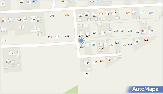 Ruda Łańcucka, Ruda Łańcucka, 134, mapa Ruda Łańcucka