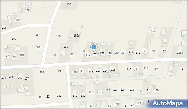 Ruda Łańcucka, Ruda Łańcucka, 178, mapa Ruda Łańcucka
