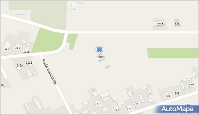 Ruda Łańcucka, Ruda Łańcucka, 204h, mapa Ruda Łańcucka