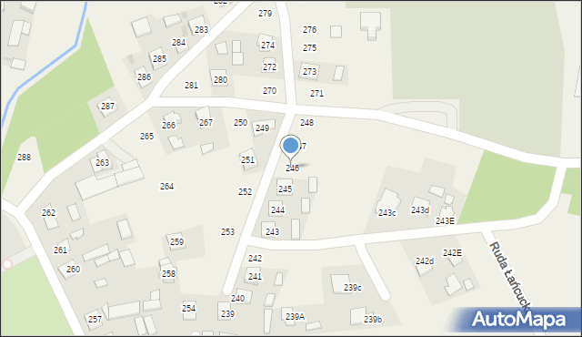 Ruda Łańcucka, Ruda Łańcucka, 246, mapa Ruda Łańcucka